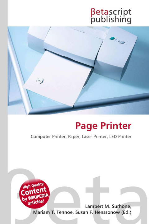 Knjiga Page Printer Miriam T. Timpledon