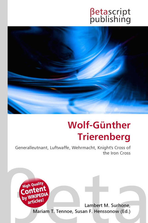 Kniha Wolf-Günther Trierenberg Miriam T. Timpledon