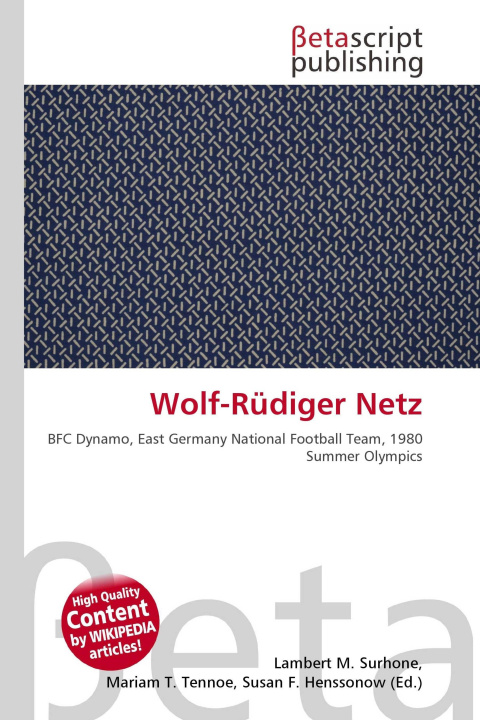 Kniha Wolf-Rüdiger Netz Miriam T. Timpledon
