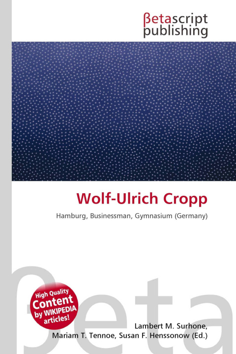 Kniha Wolf-Ulrich Cropp Miriam T. Timpledon
