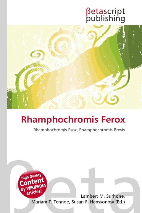 Kniha Rhamphochromis Ferox Miriam T. Timpledon