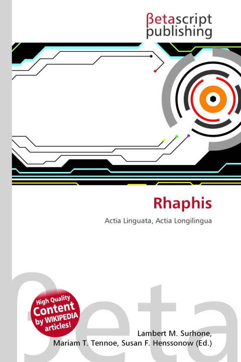 Kniha Rhaphis Miriam T. Timpledon