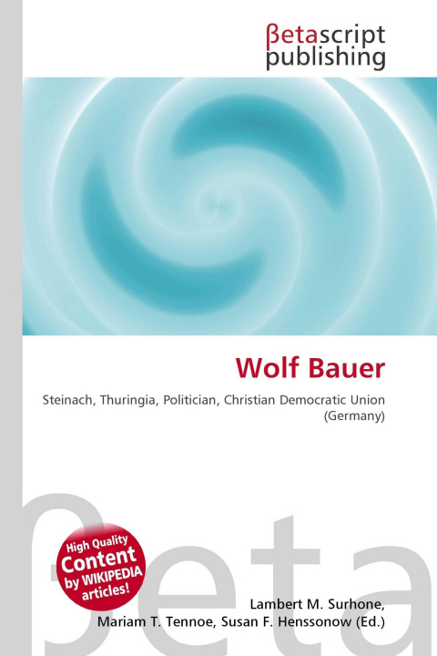 Kniha Wolf Bauer Miriam T. Timpledon