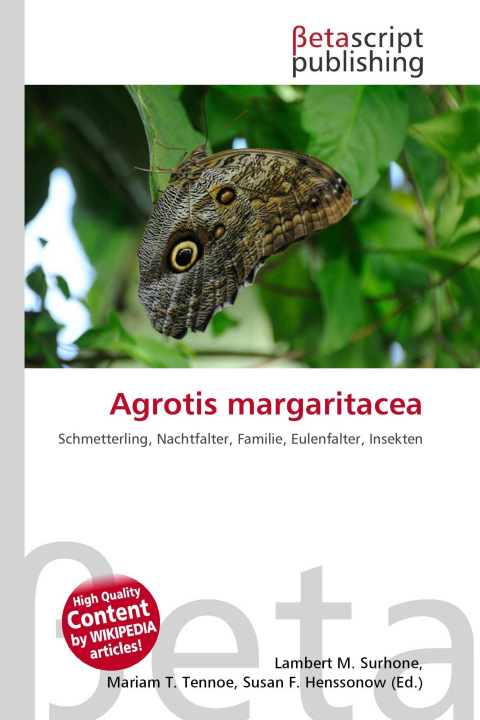 Kniha Agrotis margaritacea Miriam T. Timpledon