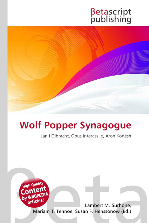 Kniha Wolf Popper Synagogue Miriam T. Timpledon