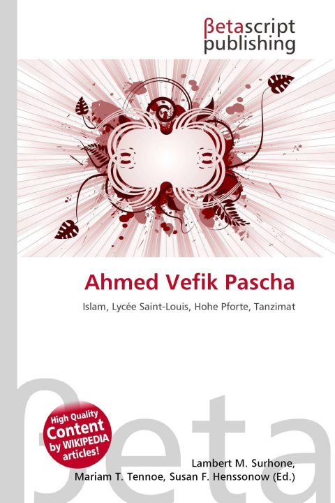 Kniha Ahmed Vefik Pascha Miriam T. Timpledon