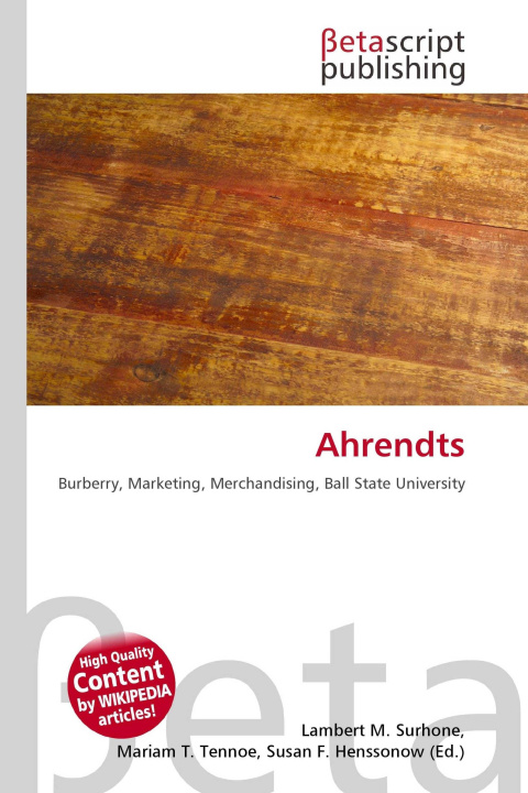Kniha Ahrendts Miriam T. Timpledon