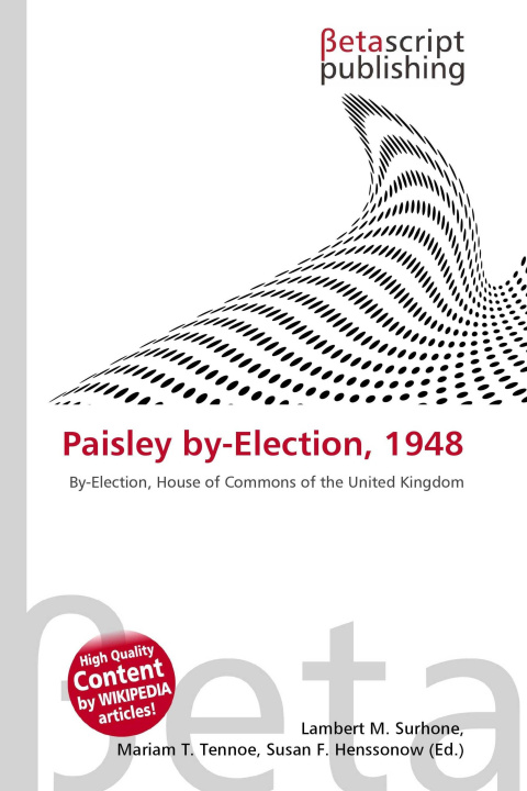 Kniha Paisley by-Election, 1948 Miriam T. Timpledon