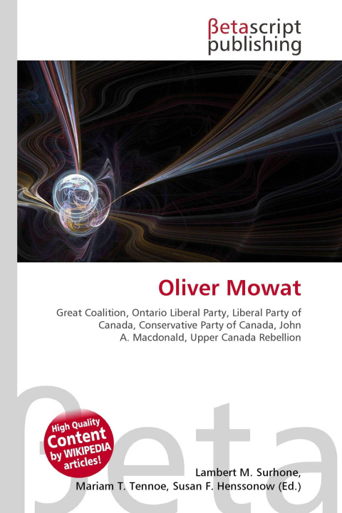 Knjiga Oliver Mowat Miriam T. Timpledon