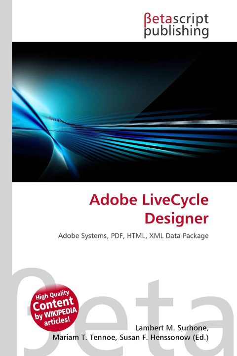 Kniha Adobe LiveCycle Designer Miriam T. Timpledon