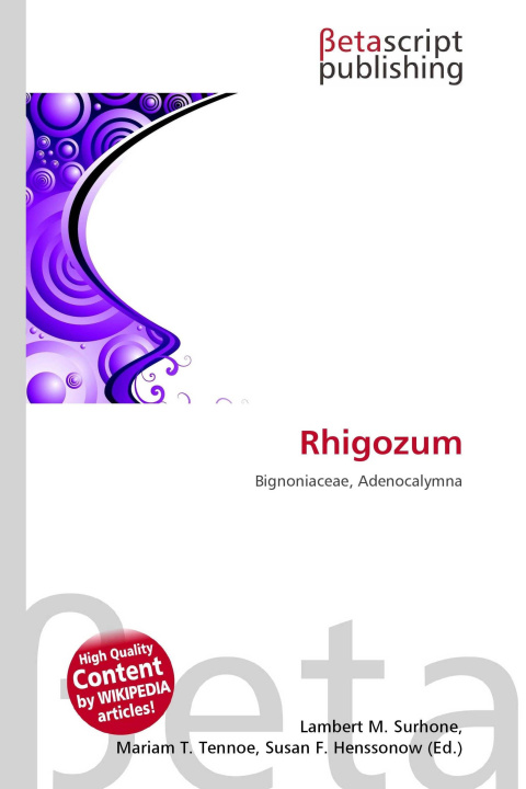 Kniha Rhigozum Miriam T. Timpledon