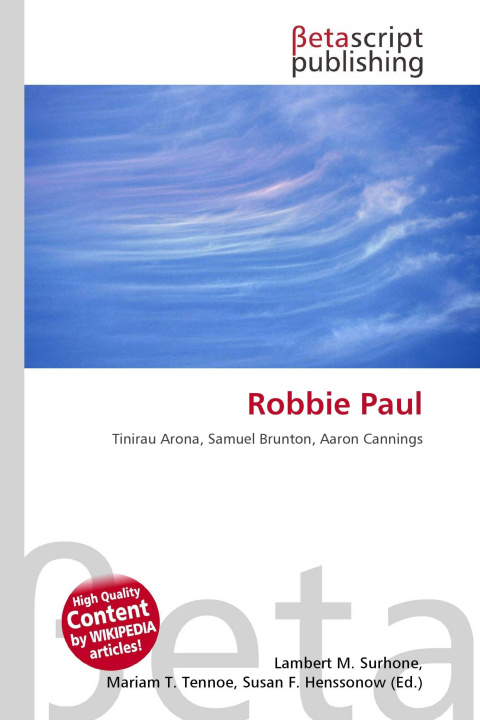 Kniha Robbie Paul Miriam T. Timpledon