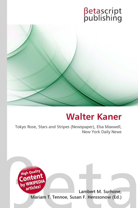 Knjiga Walter Kaner Miriam T. Timpledon