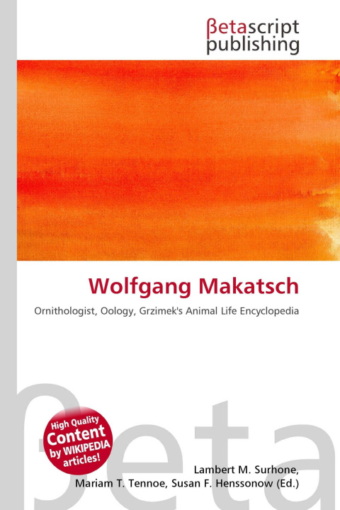 Kniha Wolfgang Makatsch Miriam T. Timpledon