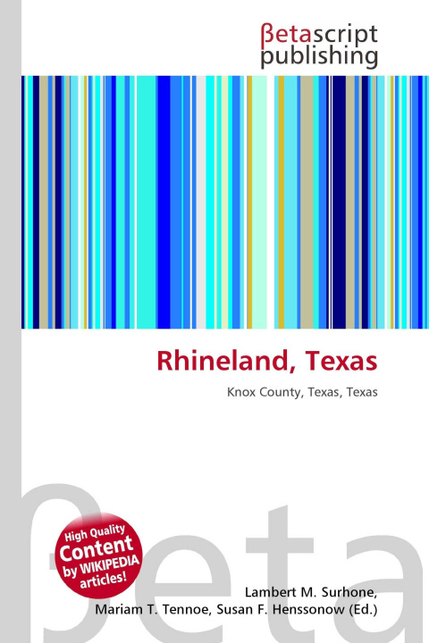 Kniha Rhineland, Texas Miriam T. Timpledon