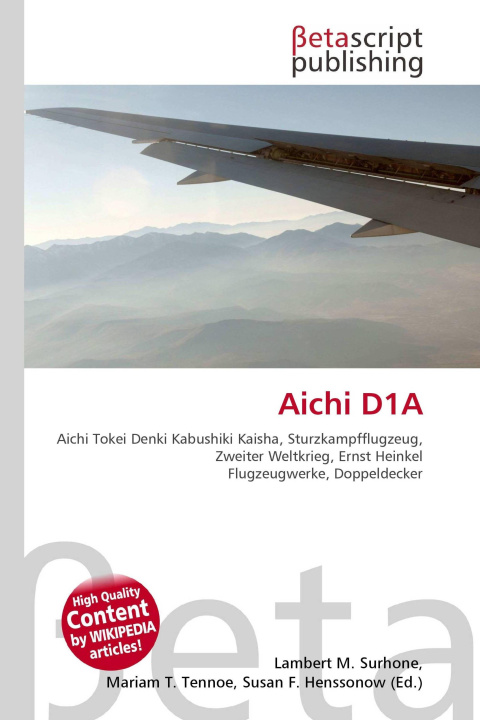 Kniha Aichi D1A Miriam T. Timpledon