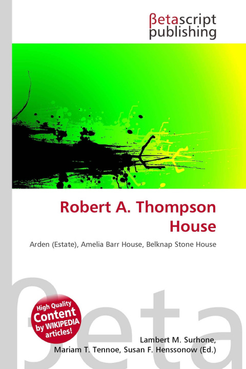 Kniha Robert A. Thompson House Miriam T. Timpledon