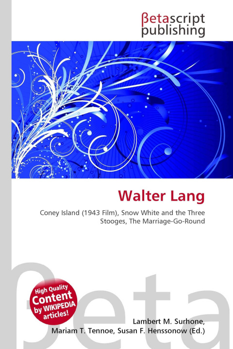 Kniha Walter Lang Miriam T. Timpledon