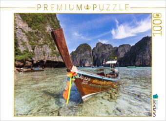 Hra/Hračka CALVENDO Puzzle Maya Bay / Thailand | 1000 Teile Lege-Größe 64x48cm Foto-Puzzle für glückliche Stunden Calvendo
