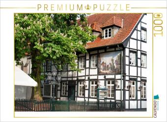 Hra/Hračka CALVENDO Puzzle Biergarten bei Reul | 1000 Teile Lege-Größe 64x48cm Foto-Puzzle für glückliche Stunden Calvendo