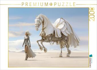 Hra/Hračka CALVENDO Puzzle Surrealismus trifft Pferdefans | 2000 Teile Lege-Größe 90x67cm Foto-Puzzle für glückliche Stunden Calvendo