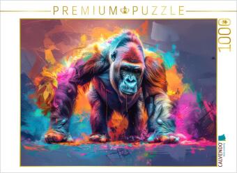 Hra/Hračka CALVENDO Puzzle Tiere in Pop-Art gekleidet | 1000 Teile Lege-Größe 64x48cm Foto-Puzzle für glückliche Stunden Calvendo