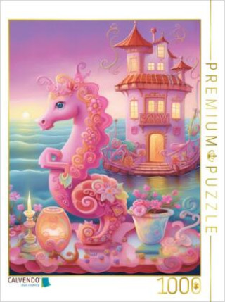 Hra/Hračka CALVENDO Puzzle EIn Seepferdchen am gedeckten Tisch | 1000 Teile Lege-Größe 64x48cm Foto-Puzzle für glückliche Stunden Calvendo