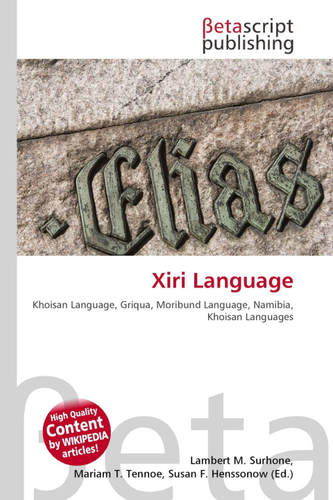 Kniha Xiri Language Mariam T. Tennoe