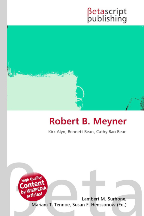 Kniha Robert B. Meyner Miriam T. Timpledon