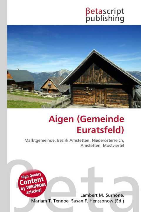 Kniha Aigen (Gemeinde Euratsfeld) Mariam T. Tennoe