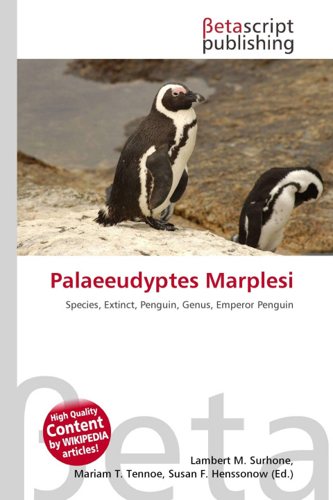 Kniha Palaeeudyptes Marplesi Miriam T. Timpledon