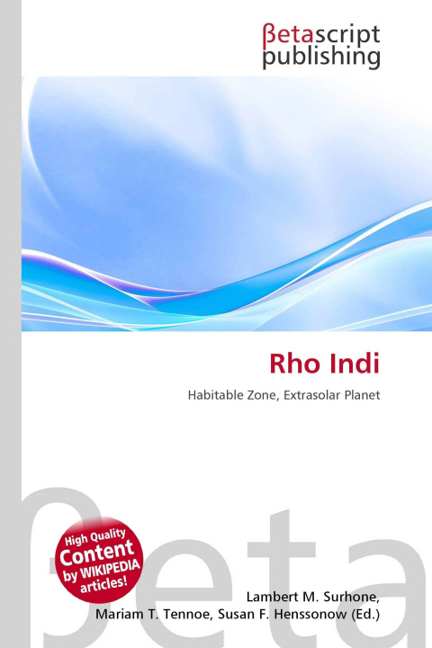 Kniha Rho Indi Miriam T. Timpledon