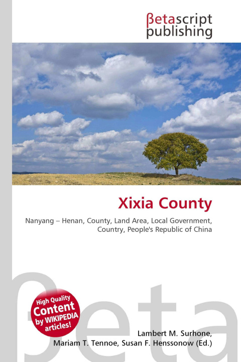 Kniha Xixia County Mariam T. Tennoe