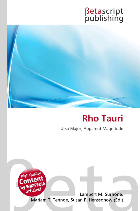 Kniha Rho Tauri Miriam T. Timpledon