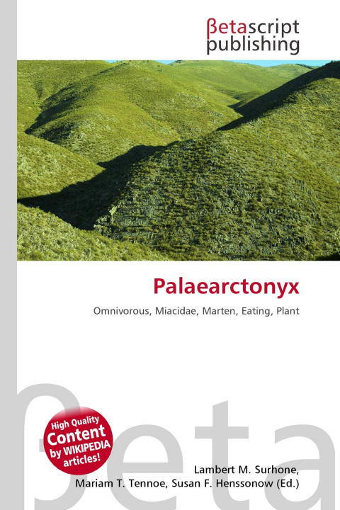 Kniha Palaearctonyx Miriam T. Timpledon