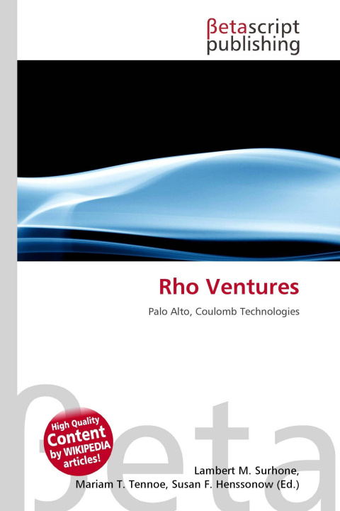 Kniha Rho Ventures Miriam T. Timpledon