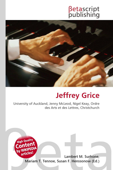 Knjiga Jeffrey Grice Miriam T. Timpledon