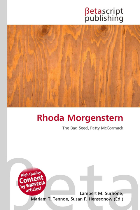 Kniha Rhoda Morgenstern Miriam T. Timpledon