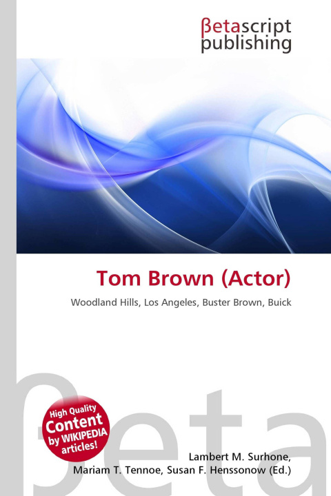 Kniha Tom Brown (Actor) Mariam T. Tennoe