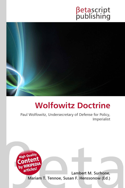 Kniha Wolfowitz Doctrine Mariam T. Tennoe