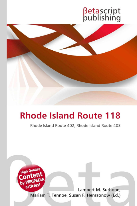 Kniha Rhode Island Route 118 Mariam T. Tennoe