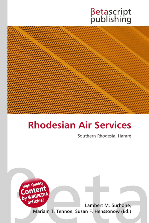 Kniha Rhodesian Air Services Mariam T. Tennoe