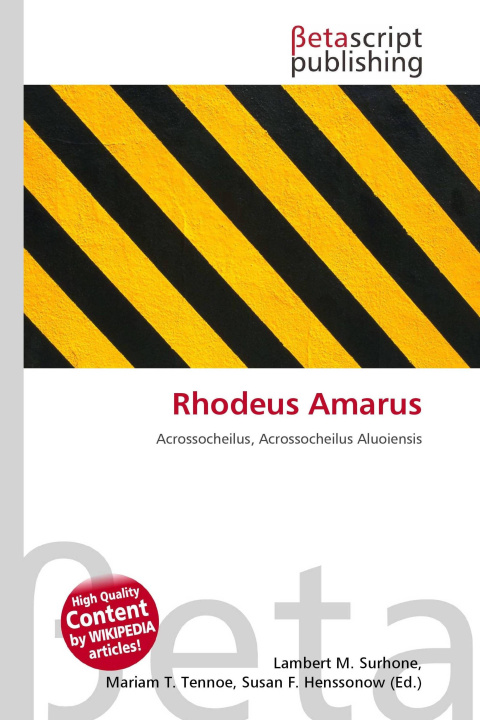 Kniha Rhodeus Amarus Mariam T. Tennoe