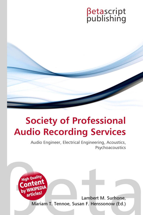 Libro Society of Professional Audio Recording Services Mariam T. Tennoe