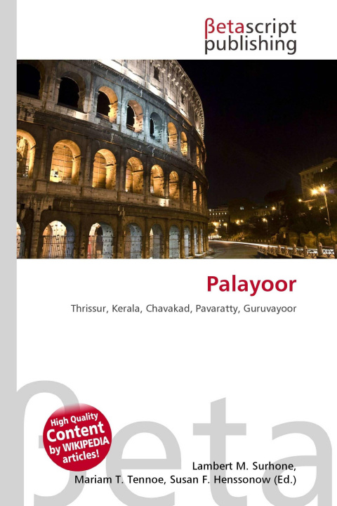 Kniha Palayoor Mariam T. Tennoe