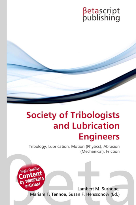 Libro Society of Tribologists and Lubrication Engineers Mariam T. Tennoe