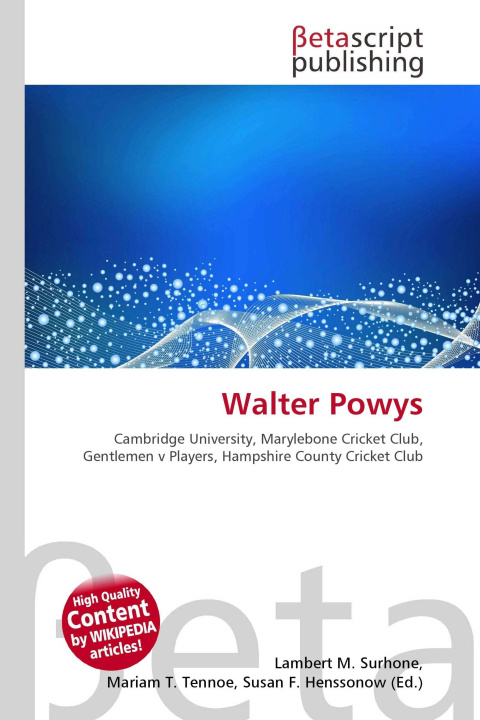 Könyv Walter Powys Mariam T. Tennoe