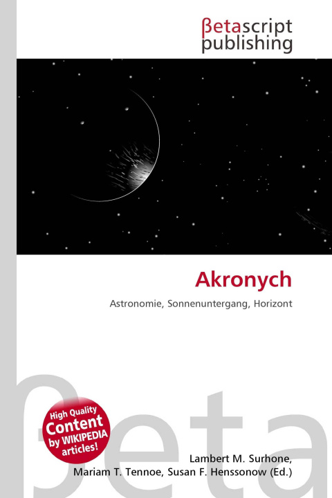 Kniha Akronych Mariam T. Tennoe