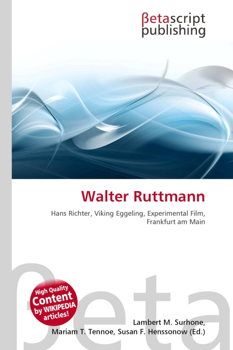 Kniha Walter Ruttmann Mariam T. Tennoe