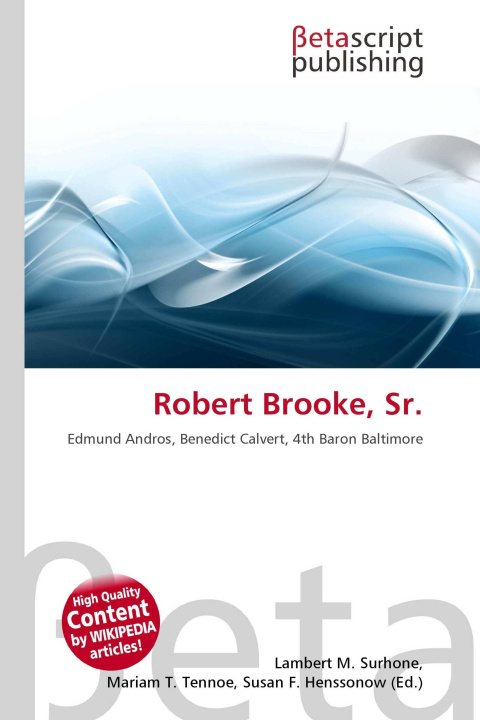 Kniha Robert Brooke, Sr. Mariam T. Tennoe